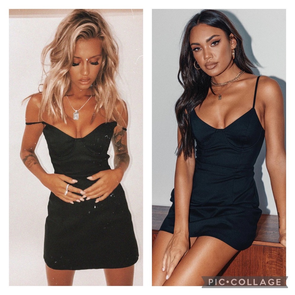 NWT Princess Polly “Novella” Bloggers Favorite Black Mini Dress